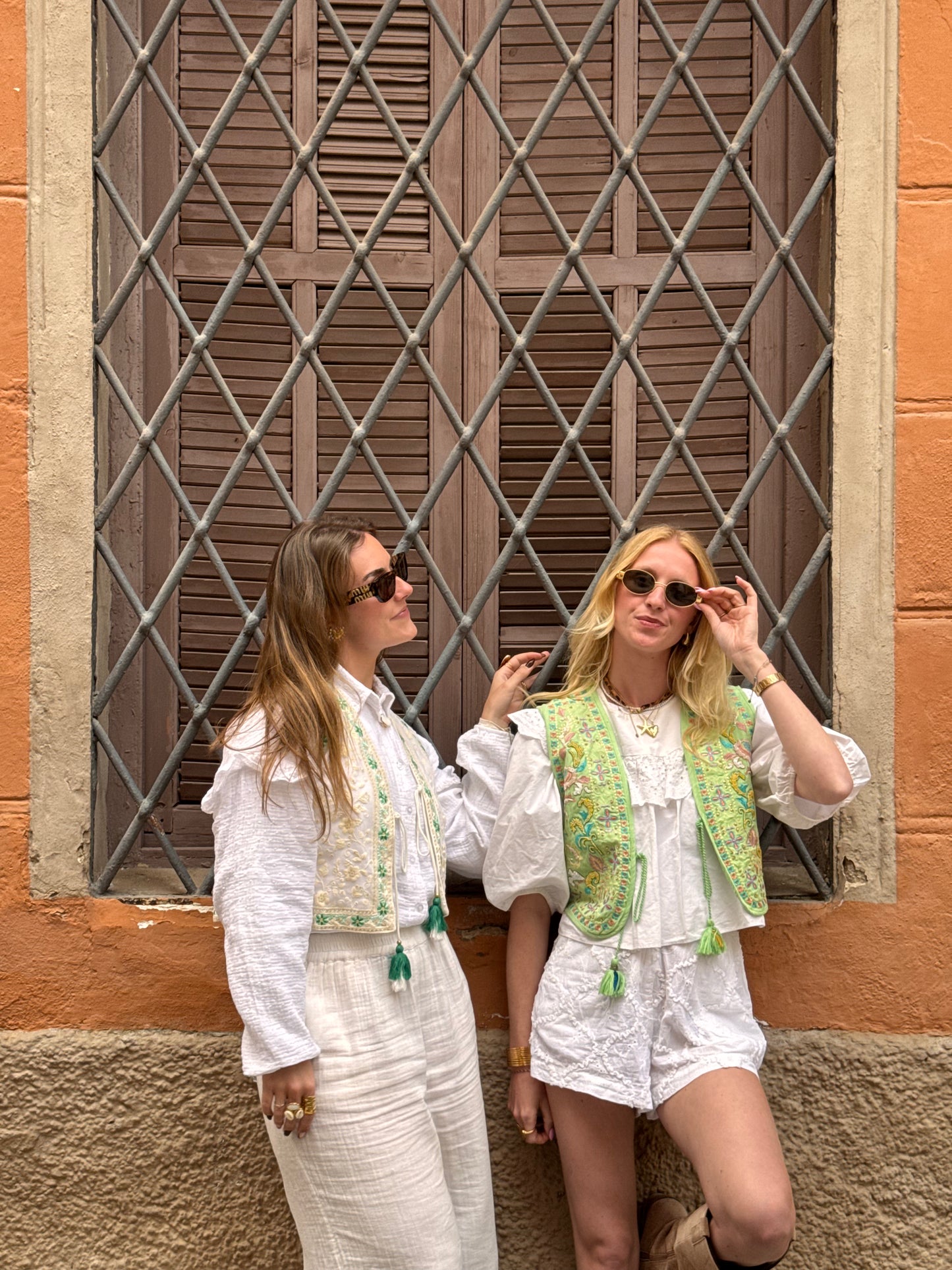 Guapa's Gilet Crema Verde