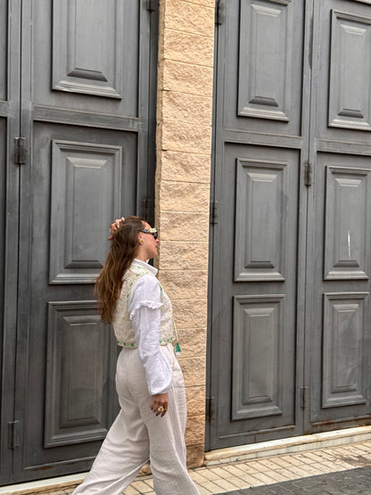 Guapa's Gilet Crema Verde
